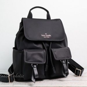Kate Spade Black Nylon Backpack